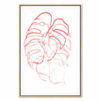 Abstract Leaf Motion Modern Canvas Print