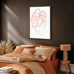 Abstract Leaf Motion Modern Canvas Print