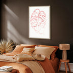 Abstract Leaf Motion Modern Canvas Print