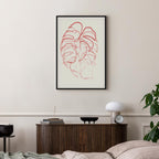 Abstract Leaf Motion Modern Canvas Print