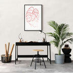 Abstract Leaf Motion Modern Canvas Print