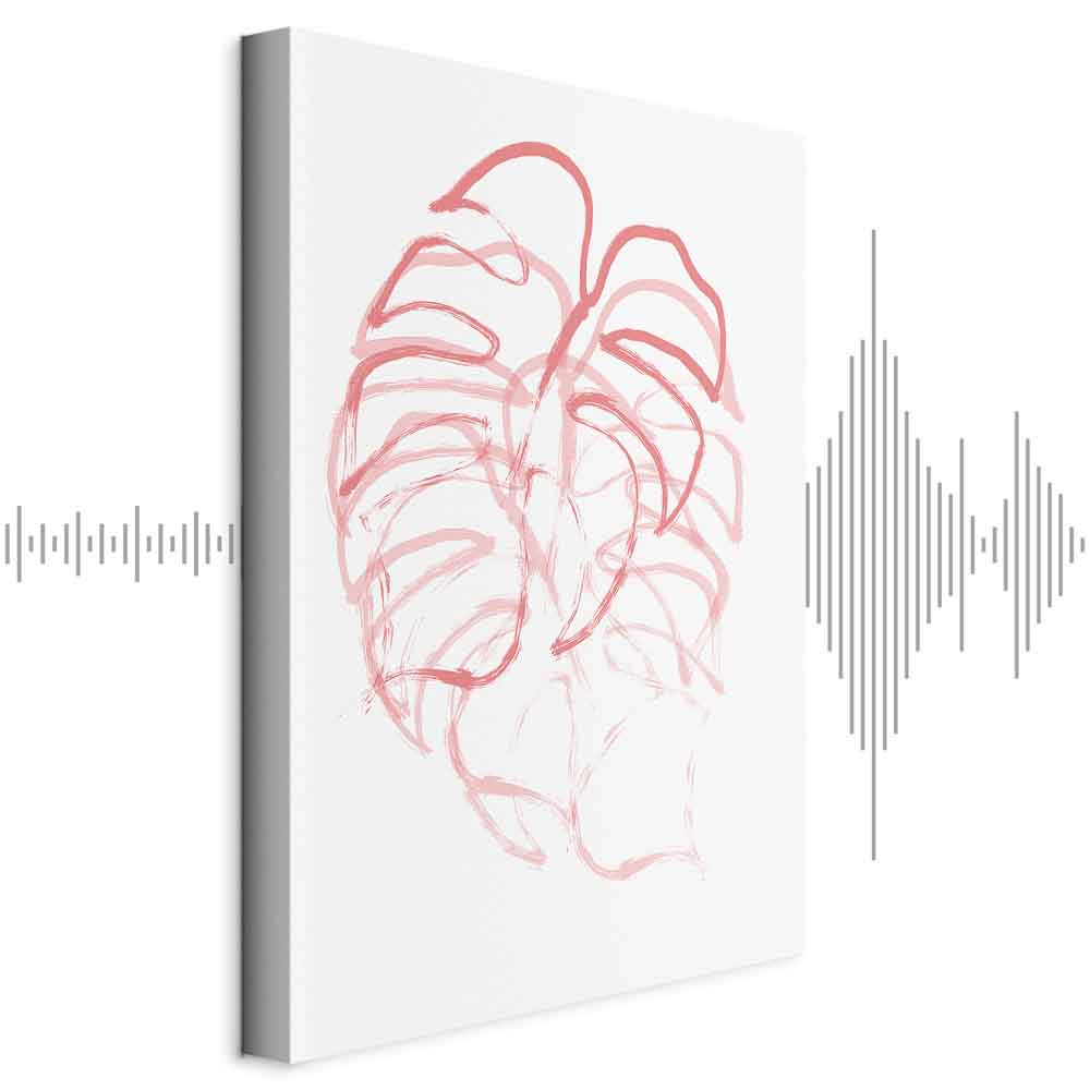 Abstract Leaf Motion Modern Canvas Print