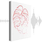 Abstract Leaf Motion Modern Canvas Print