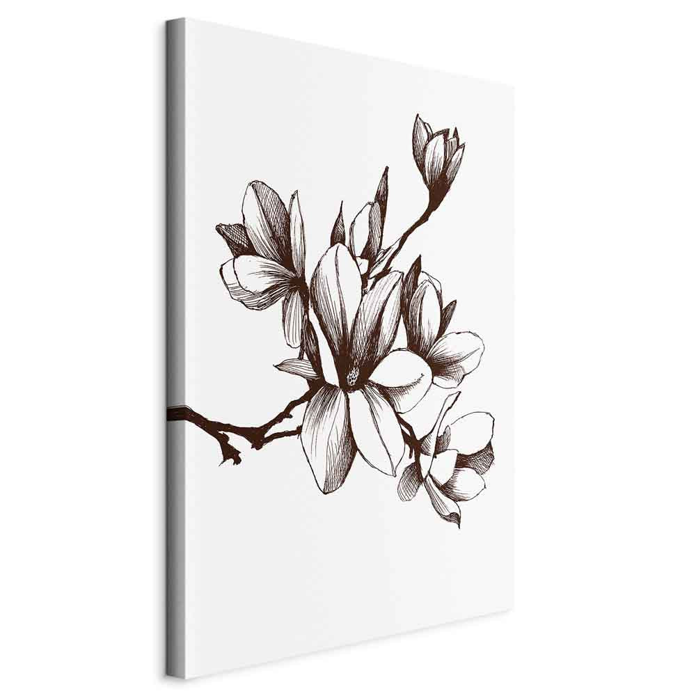 Renaissance Magnolias Floral Canvas Print