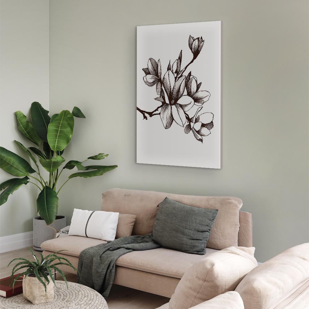 Renaissance Magnolias Floral Canvas Print