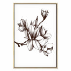 Renaissance Magnolias Floral Canvas Print
