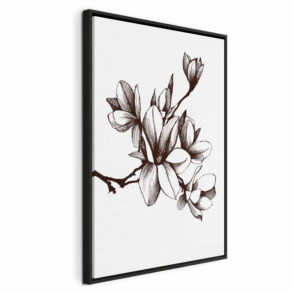 Renaissance Magnolias Floral Canvas Print