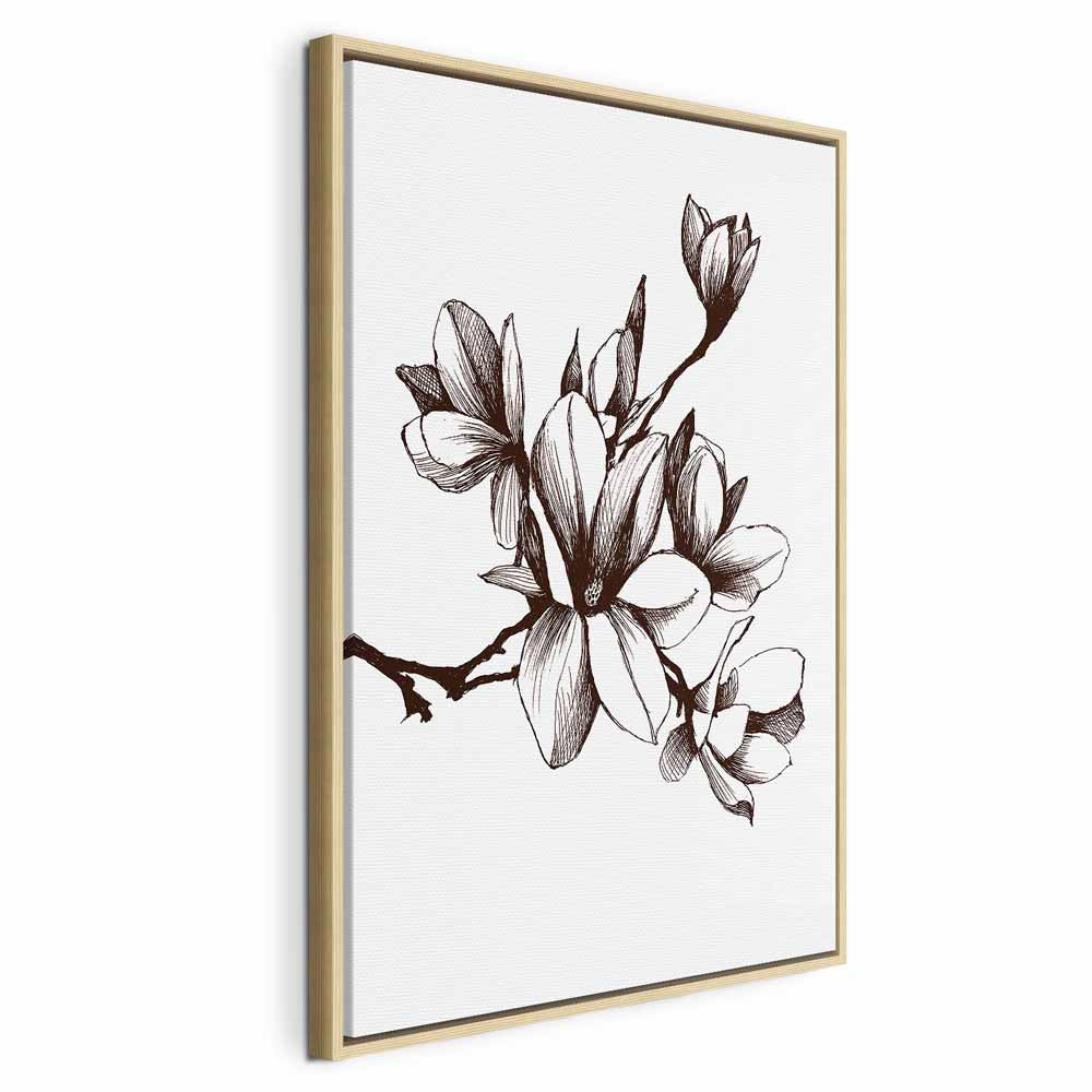 Renaissance Magnolias Floral Canvas Print