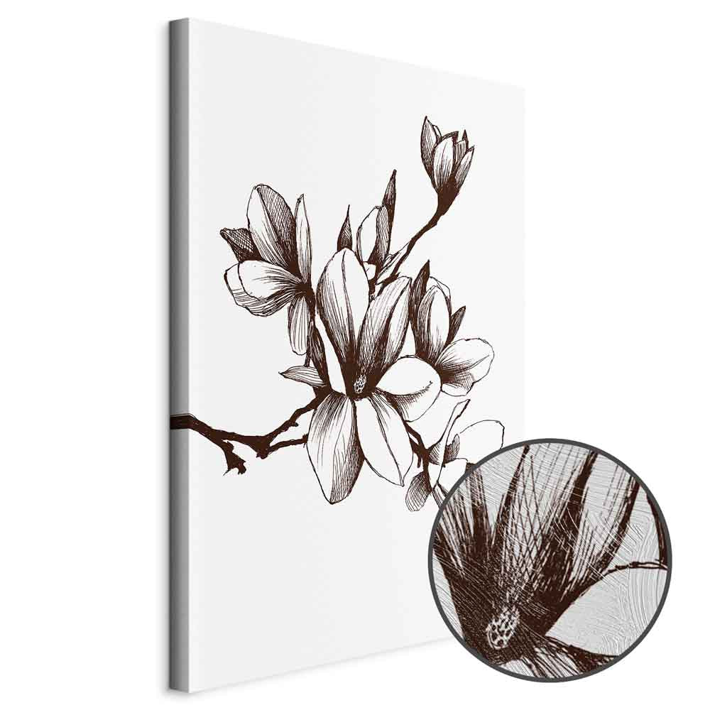 Renaissance Magnolias Floral Canvas Print