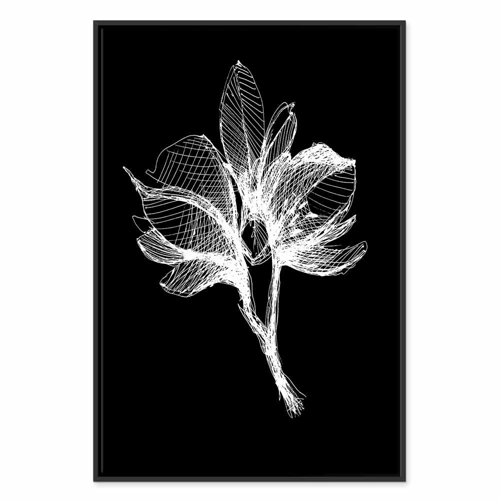 Night Flower Floral Canvas Print