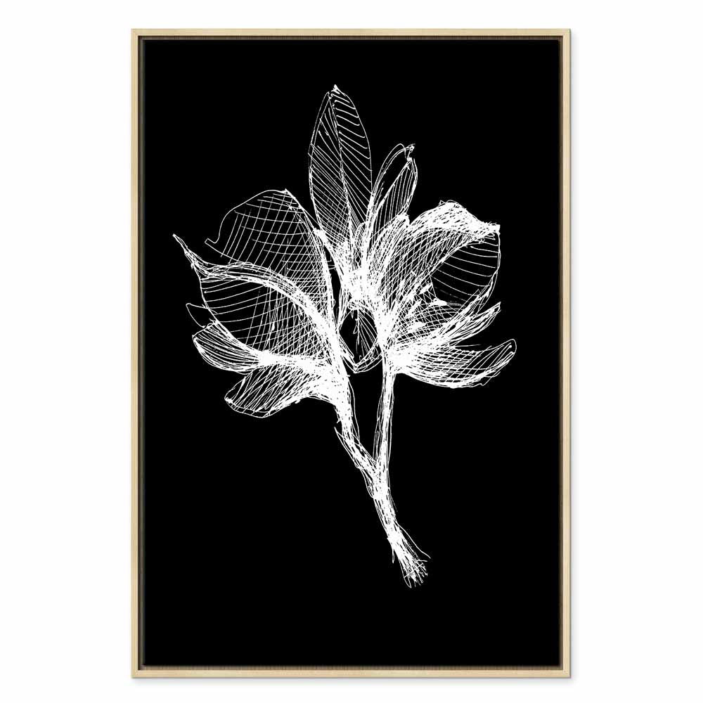 Night Flower Floral Canvas Print