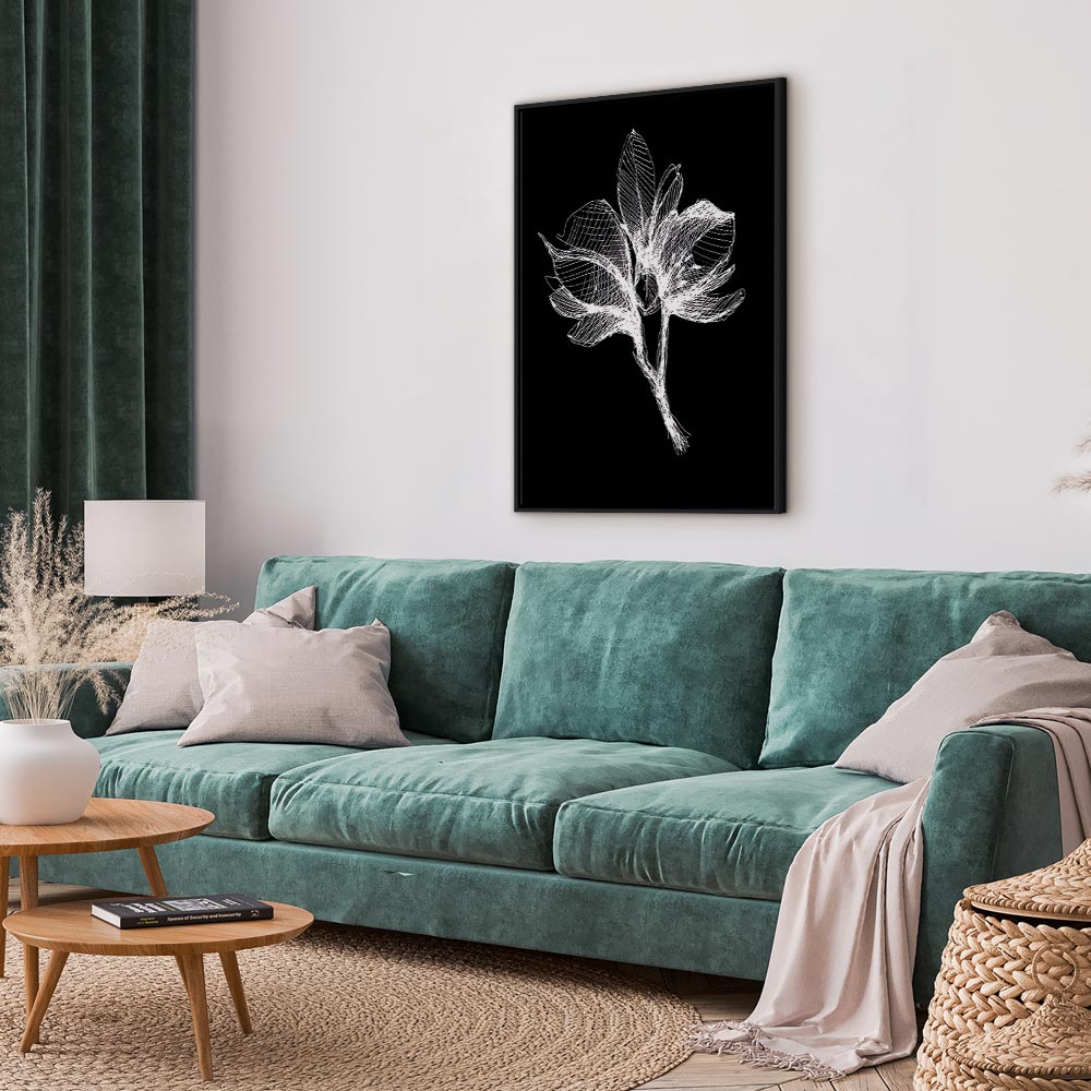 Night Flower Floral Canvas Print