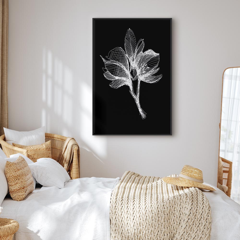Night Flower Floral Canvas Print