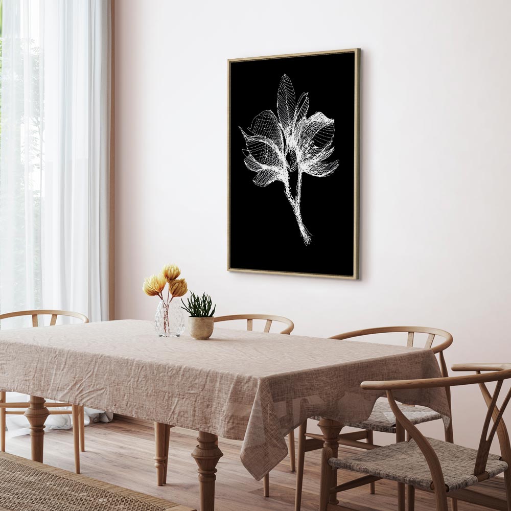 Night Flower Floral Canvas Print