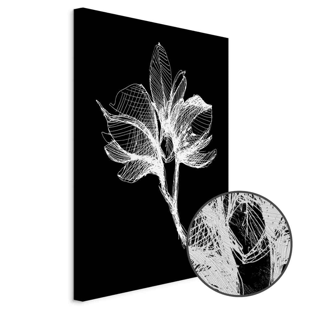 Night Flower Floral Canvas Print