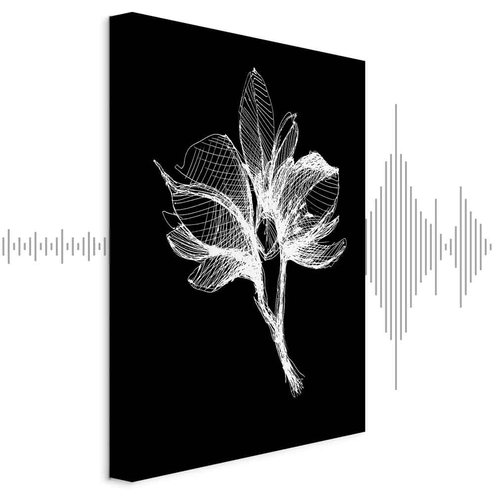 Night Flower Floral Canvas Print