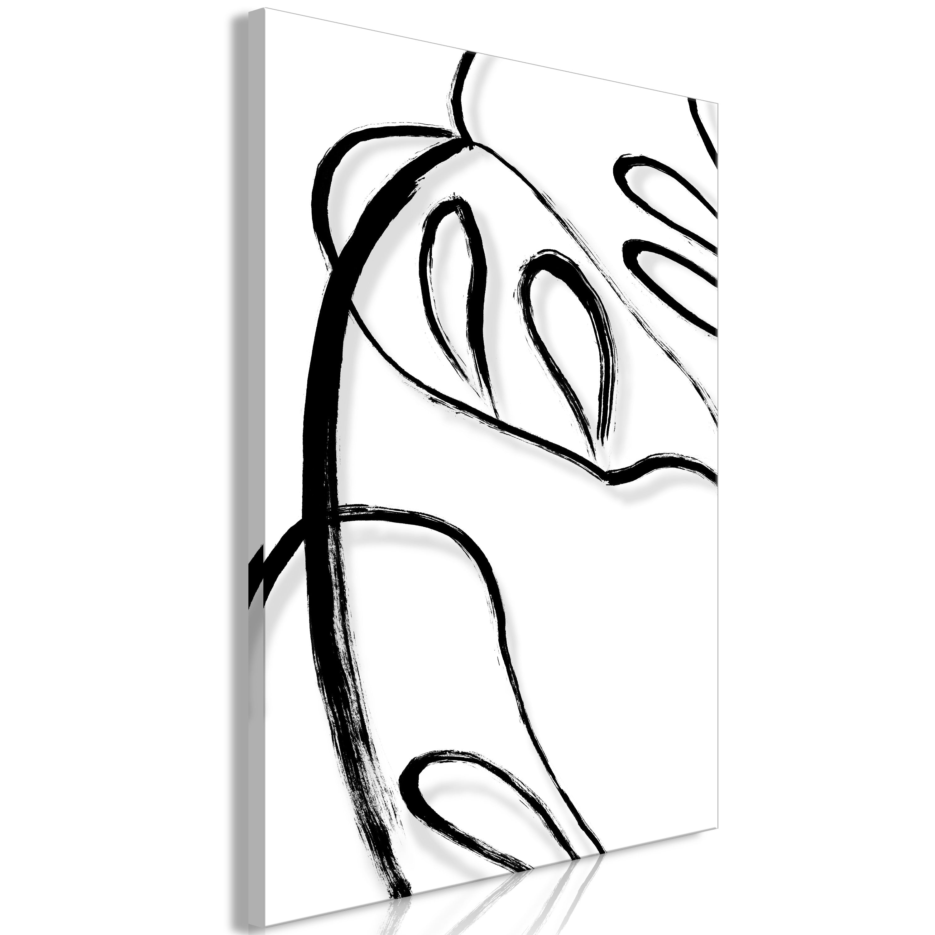 Stunning Canvas Print Featuring Elegant Leaves