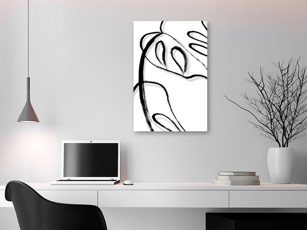 Stunning Canvas Print Featuring Elegant Leaves
