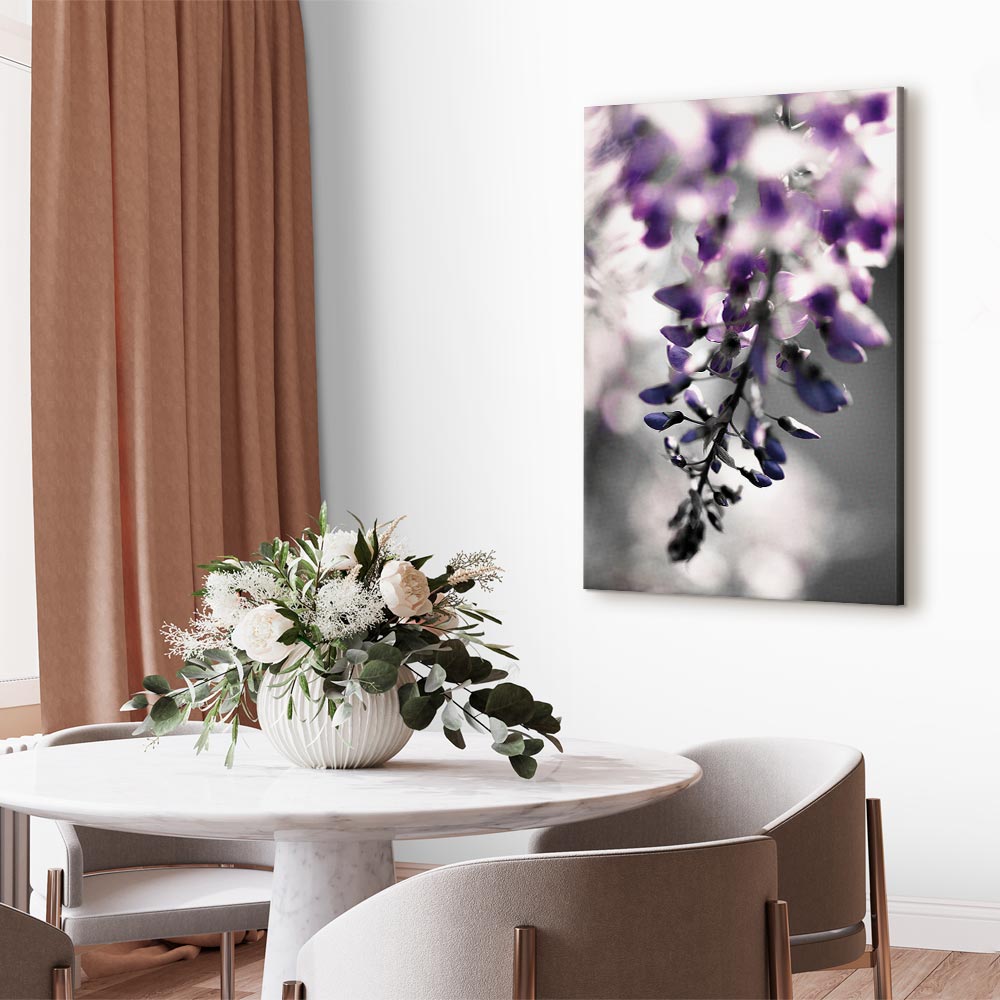 Violet Flower Vertical Canvas Print