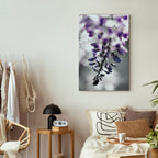 Violet Flower Vertical Canvas Print