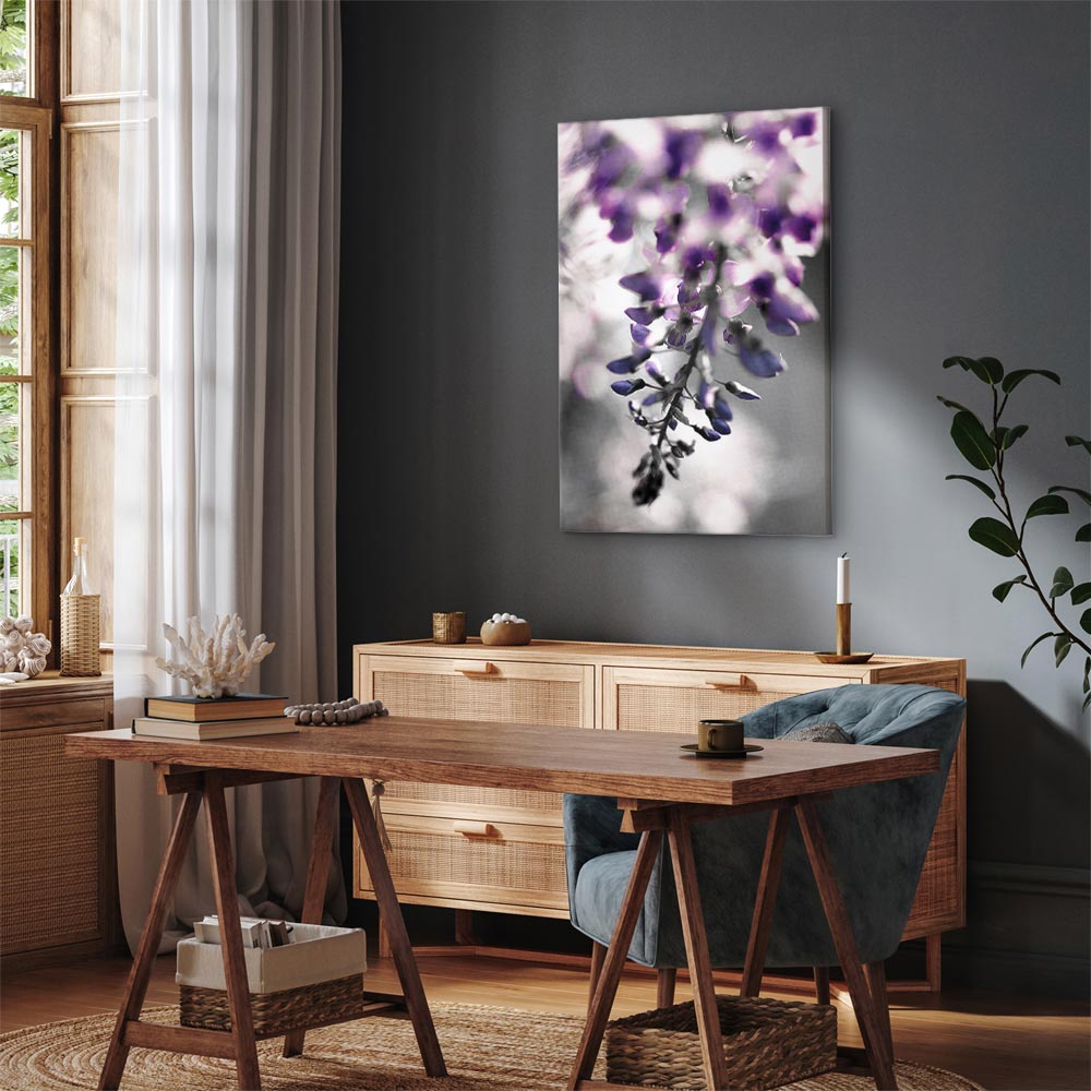 Violet Flower Vertical Canvas Print