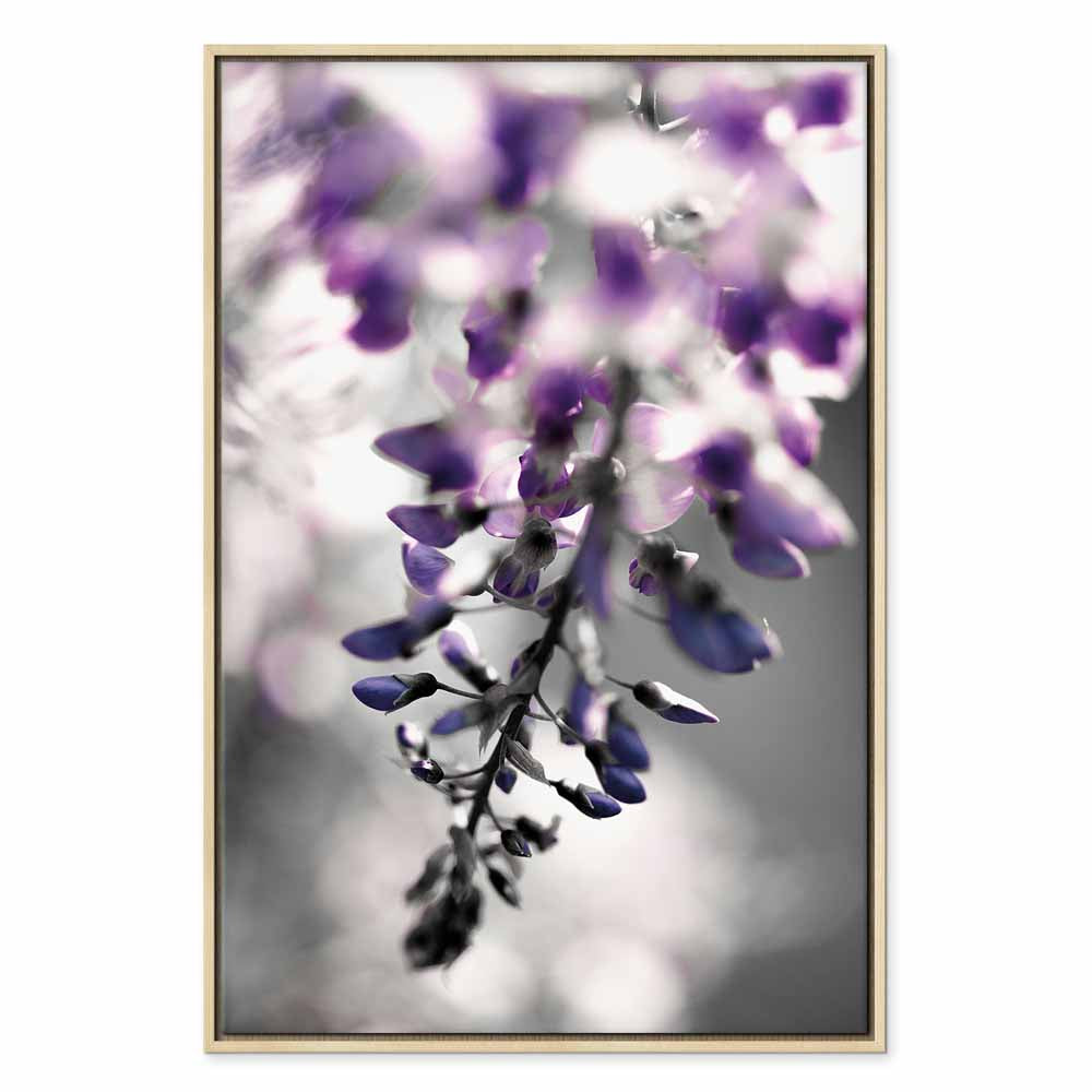 Violet Flower Vertical Canvas Print