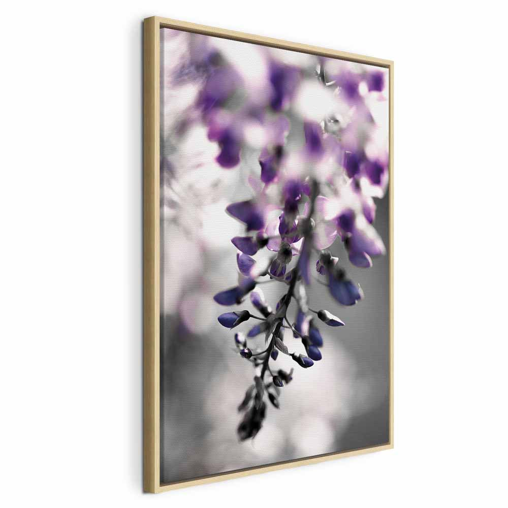 Violet Flower Vertical Canvas Print