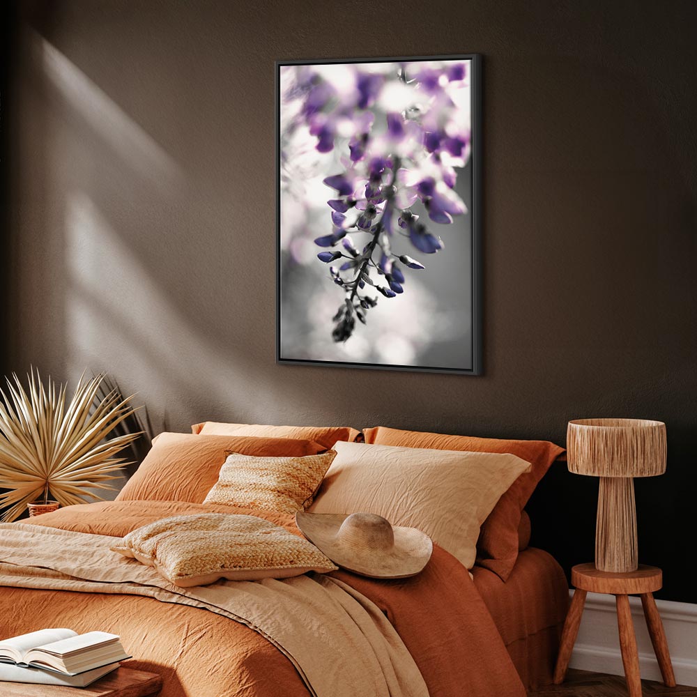 Violet Flower Vertical Canvas Print