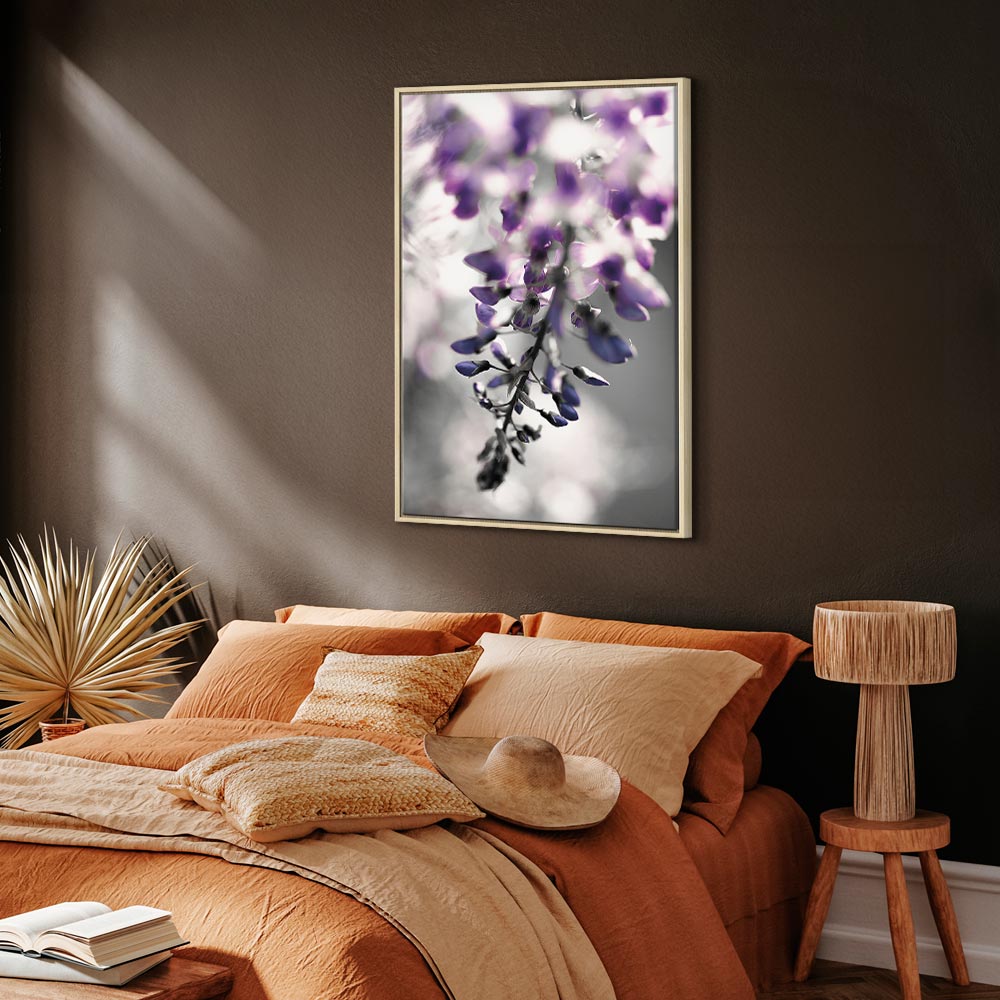 Violet Flower Vertical Canvas Print