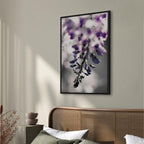 Violet Flower Vertical Canvas Print