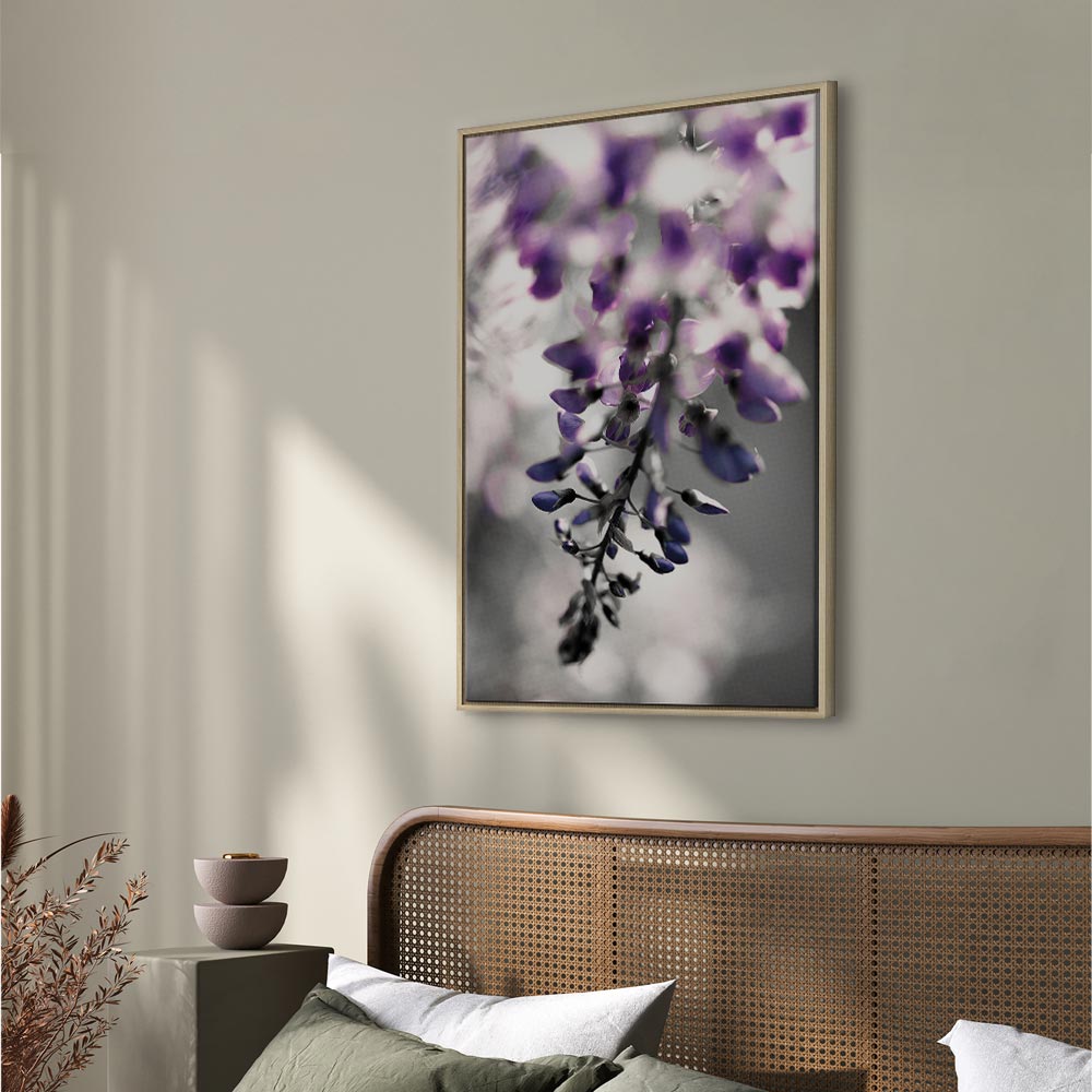 Violet Flower Vertical Canvas Print