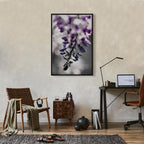 Violet Flower Vertical Canvas Print
