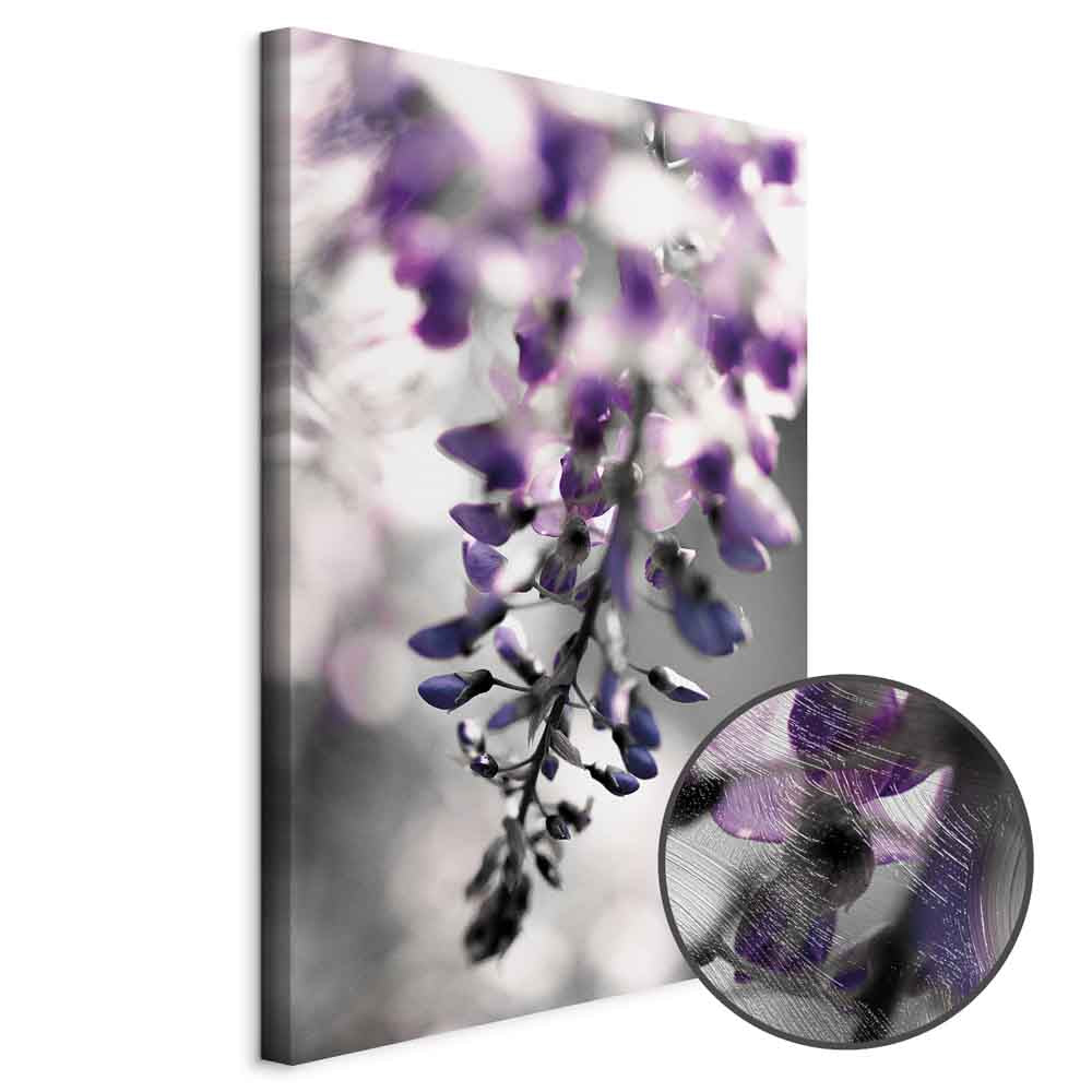 Violet Flower Vertical Canvas Print