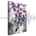 Violet Flower Vertical Canvas Print