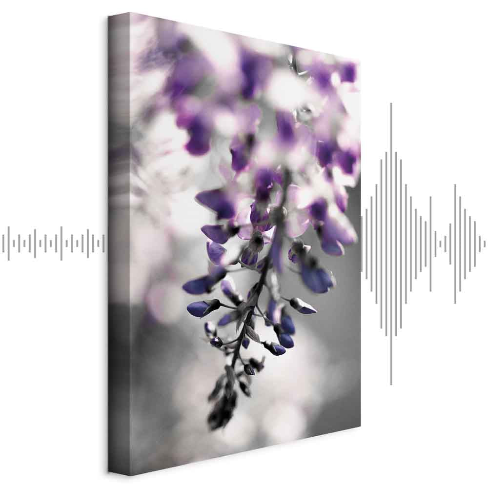 Violet Flower Vertical Canvas Print
