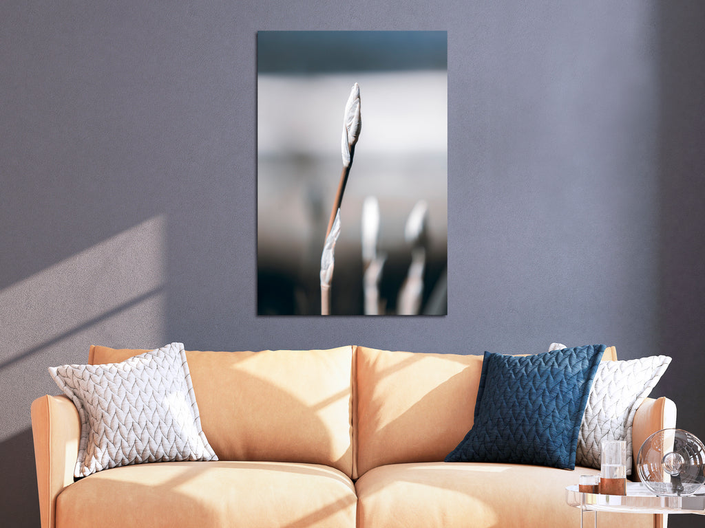 Stilvoller Leinwanddruck im minimalistischen botanischen Stil