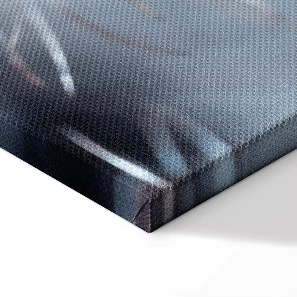 Blue Botanical Plant Vertical Canvas Print