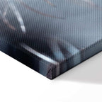 Blue Botanical Plant Vertical Canvas Print