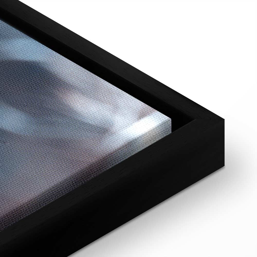 Blue Botanical Plant Vertical Canvas Print