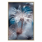 Blue Botanical Plant Vertical Canvas Print