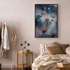 Blue Botanical Plant Vertical Canvas Print