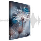 Blue Botanical Plant Vertical Canvas Print