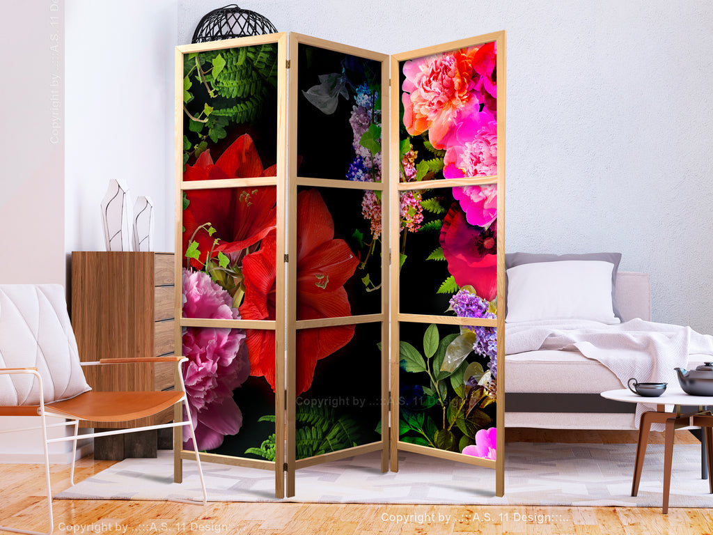Summer Evening Floral Japanese Room Divider