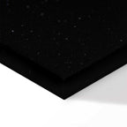 Galactic Monstera Leaves Vertical Canvas Print