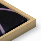 Galactic Monstera Leaves Vertical Canvas Print