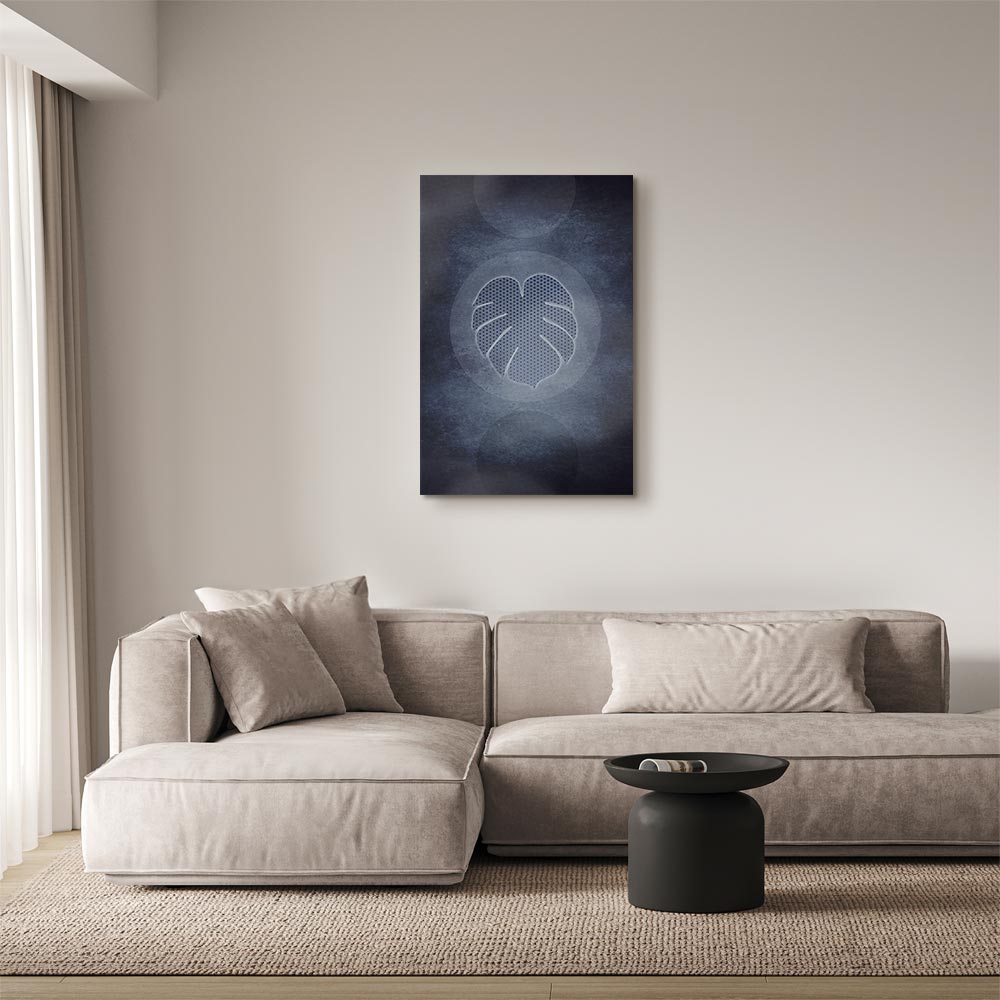 Unusual Monstera Leaf Modern Canvas Print