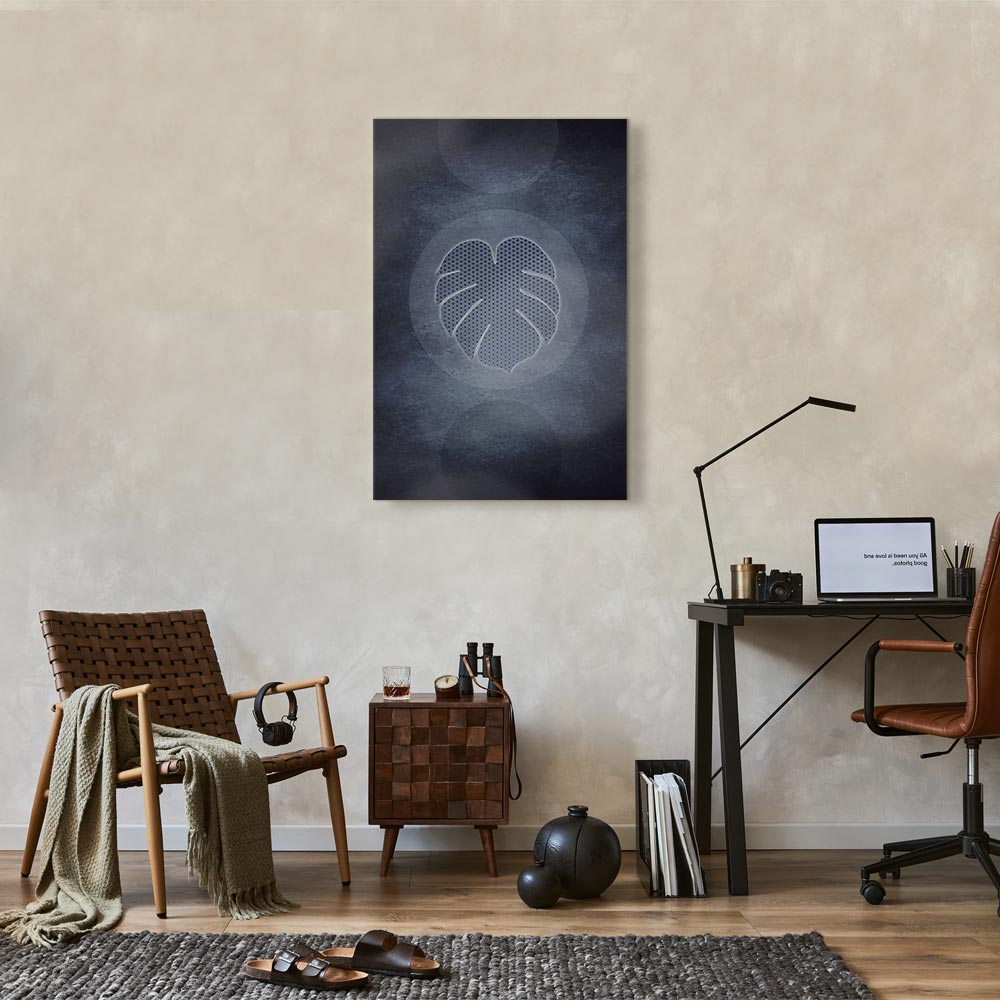 Unusual Monstera Leaf Modern Canvas Print