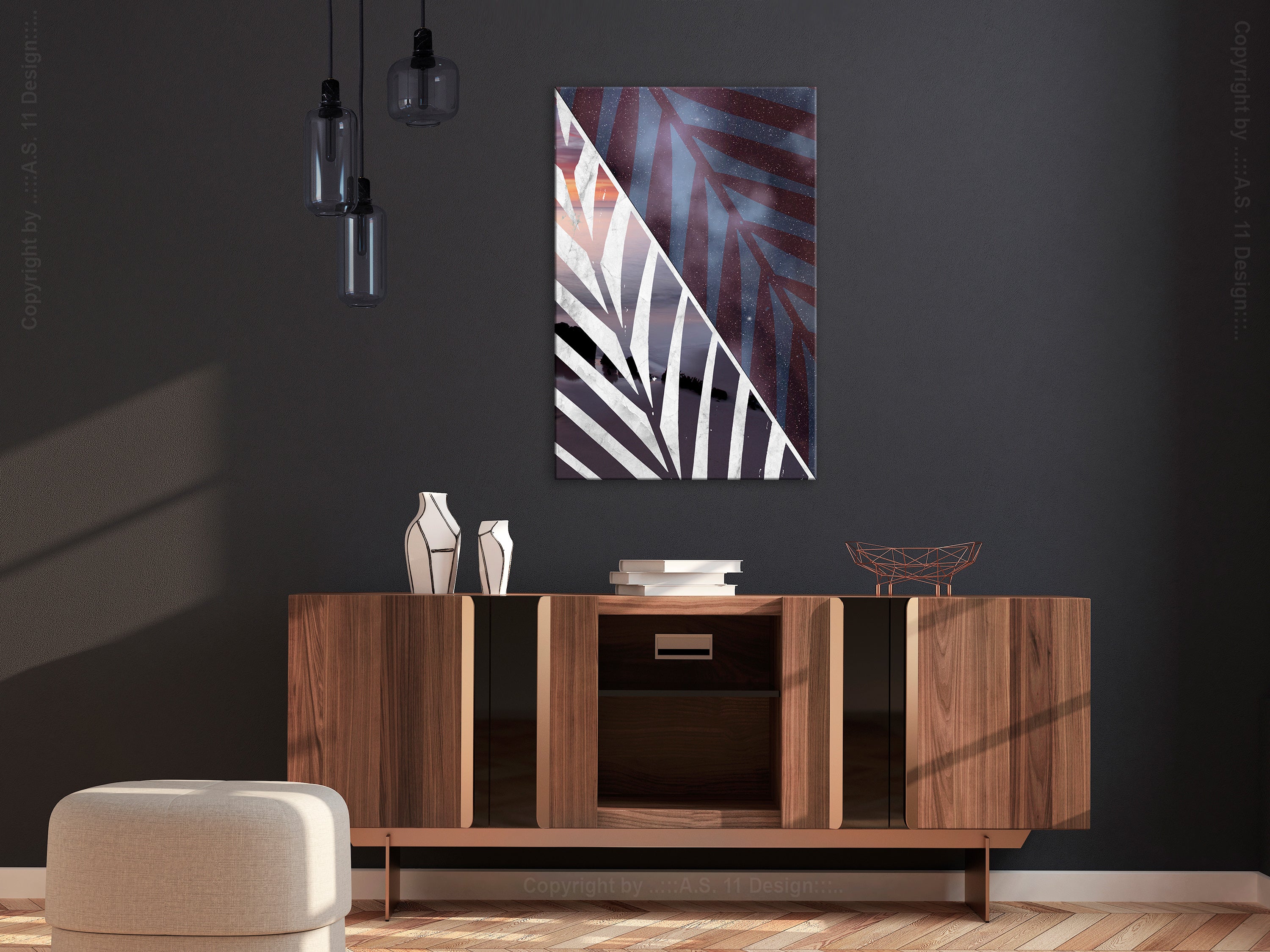 Tropical Day Canvas Print with Vibrant Design