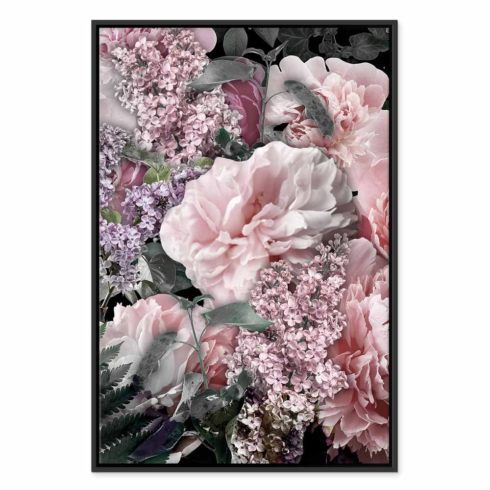 Blooming Flowers Nature Colors Canvas Print