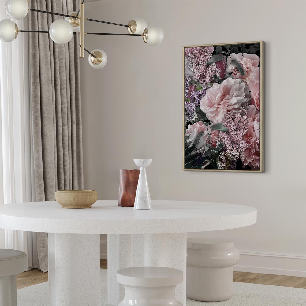 Blooming Flowers Nature Colors Canvas Print